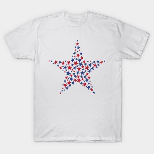 American Star 4-th July USA T-Shirt by NuttyShirt